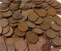 Large Lot of (200) Wheat Cents