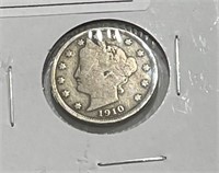 1910 Liberty Head V Nickel