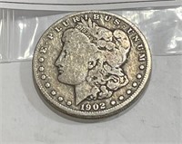 1902 o Morgan Silver Dollar