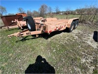 Riesen 2 axle 14'x89"  heavy duty metal trailer