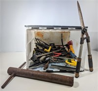 Storage Bin of Various Hand Tools