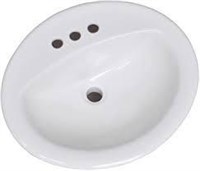 DESIGN HOUSE OVAL BOWLS SINK, 20 X 17 INCHES