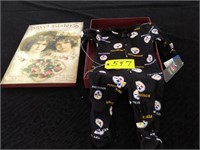Steelers Onesie 0-3 Month in Decorative Box