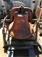 Cast Iron Bell, CS Bell Co #30 30" on stand