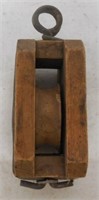 Wooden Pulley Pat. Feb 28 88, No. 2