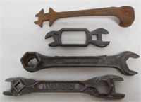 lot of 4 wrenches Unadilla Silo, Wood, others