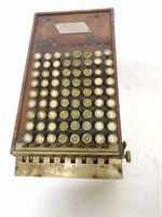 Comptometer key driven mechanical calculator