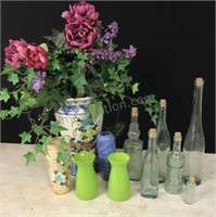 Glass Bottles, Vases