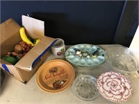 Egg Plate, Cake Plate, Pie Plate, Bowls