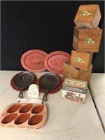 Fajita skillets, canisters, recipe box