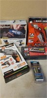 Cordless drill, Power Scissors, misc tools