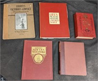 4 Vintage World War Books & 1 Atlas