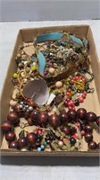 Box of miscellaneous costume jewelry