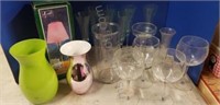 Stemware, candle holders, vases