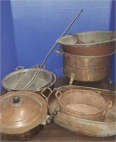 Copper cookware/decor