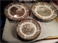 5 Canadian HERITAGE plates and 1 Romantic England