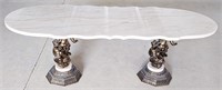 Cherub Footed Marble Top Table