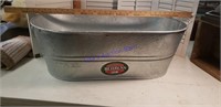 Galvanized hot dipped oval tub