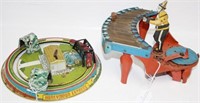 LOT OF 2 TIN LITHOGRAPH WIND-UP TOYS. TO INCLUDE: