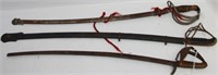 LOT OF 3 LATE 19TH CENTURY CHILD’S SWORDS WITH