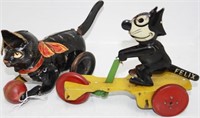 LOT OF 2 TIN LITHOGRAPH WIND-UP TOYS DEPICTING