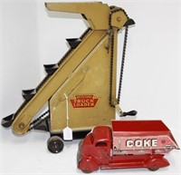 LOT OF 2 METAL TOYS. TO INCLUDE: CA. 1930