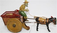 FERDINAND STRAUSS VEGETABLE CART WITH DRIVER AND