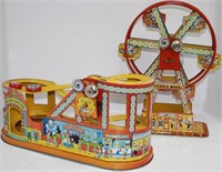 LOT OF 2 TIN LITHOGRAPH WIND-UP TOYS BY J. CHEIN.