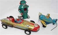 LOT OF 3 TIN LITHOGRAPH TOYS, 2 OF WHICH ARE