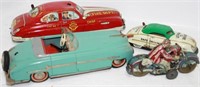 LOT OF 4 WIND-UP VEHICLE TOYS. TO INCLUDE: MARX