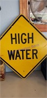 High water sign 33"