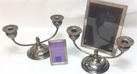 CLEMONS FRIEDELL STERLING SILVER CANDLE HOLDERS