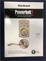 Kwikset Powerbolt2 Combo Set W/Lever Handle Satin