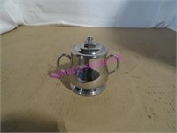LOT, 4 PCS, S/S COVERED SUGAR BOWL

WITH