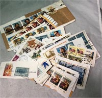 Lot of 80 Postmarked US Stamps