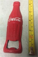 Cast Iron Coca Cola Red Bottle Opener (5.5")