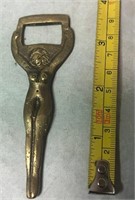 Brass Nude Woman Bottle Opener