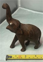 Handcarved Wooden Elephant (5" high)