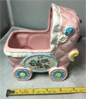 Vintage Inarco Japan Baby Carriage Planter