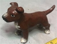 Cast Iron Mini Pit Bull Dog Figurine (3.5")