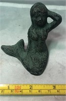 Cast Iron Small Mermaid Paperweight