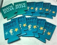 Lot of 11 Can Coozies - Happy Summer