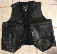 Biker's Leather Stuff Vest (size 50)