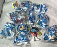 Lot of 10 Smurfs from Happy Meals