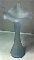 Blue Glass Vase (8" High)