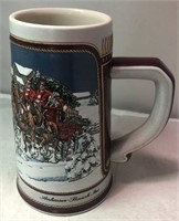 1989 Budweiser Clydesdales Beer Stein (6.5" high)