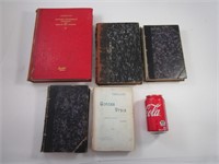 5 livres anciens 1860, 1861, 1890, 1907, 1921