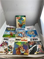 7 Astérix dont 1 en anglais Bon état