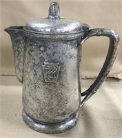 PRR Silver Plate Teapot 14oz, 6"h