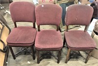 (3) Pennsy Railroad Dining Car Chairs